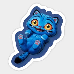 Kpop Demon hunters Derpy tiger playing Sticker